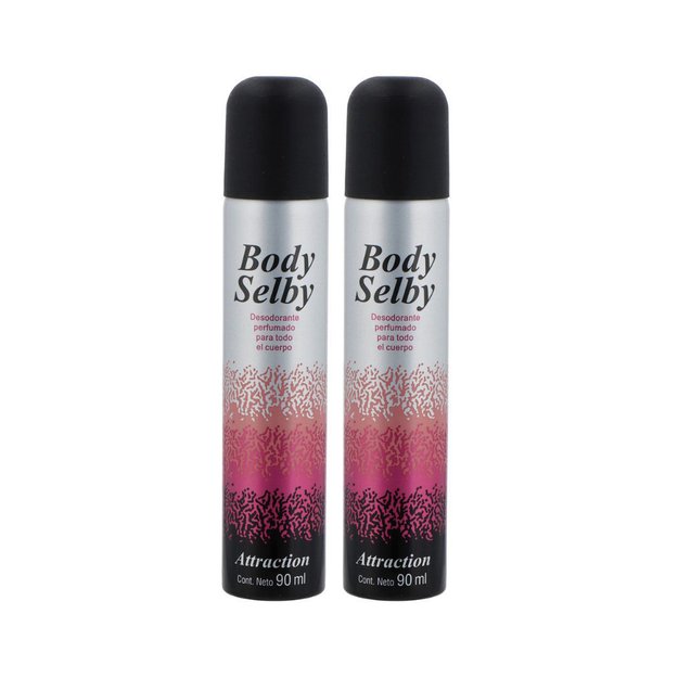 Imagen de Pack Desodorante Body Selby Attraction 90 ml x2