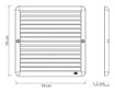 Imagen de REJILLA 19X19 C/TELA MOSQUITERO PVC  T.FLEX