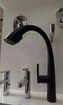 Imagen de Grifo cocina mesa extraible negro mate style DMC