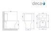 Imagen de Juego de loza Axis (inodoro con mochila dual a 25 cm y bidet) blanco Axis DECA