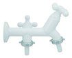 Imagen de CANILLA PARED CON CONEXION P/MAQUINA LAVAR ABS BLANCO  VIQUA