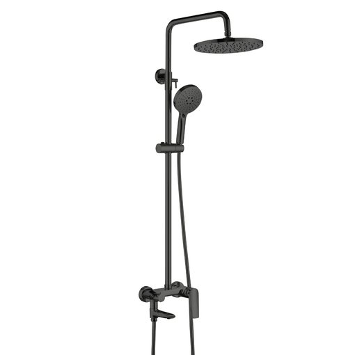 Imagen de Barral ducha exterior mono. negro mate chronos FIMETA