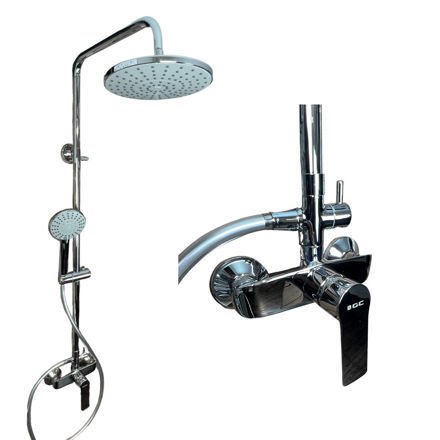 Imagen de Barral ducha exterior monoc. blaster cromo GC