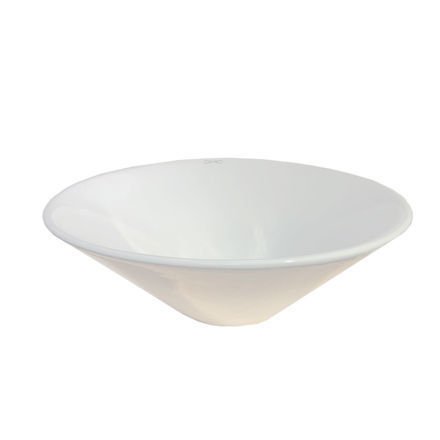 Imagen de Lavatorio de apoyo redondo 42x15,5 blanco DMC