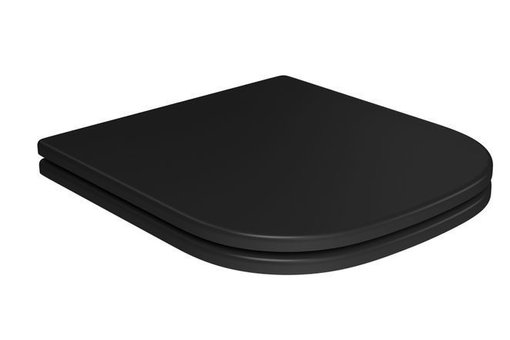 Imagen de Tapa inodoro slow close axis/quadra negro mate DECA