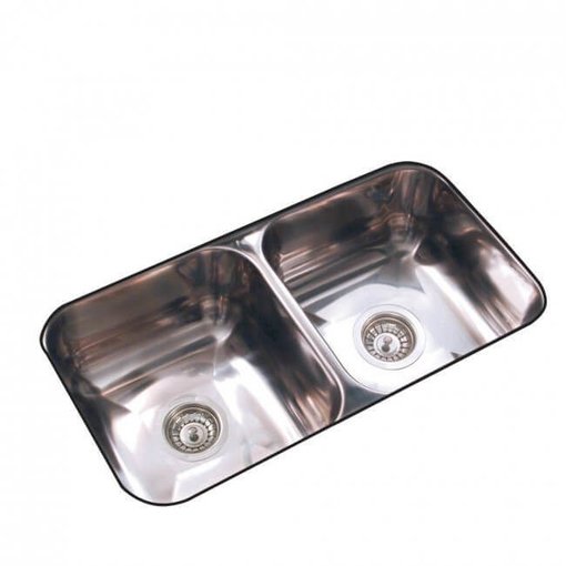 Imagen de Pileta doble 70X37X15 acero 304 JOHNSON
