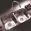 Imagen de Pileta doble 70X37X15 acero 304 JOHNSON