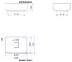 Imagen de Lavatorio apoyo rectangular 40x30 L13040 blanco DECA