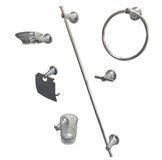Imagen de Juego accesorios 6 piezas cromado celeste DMC