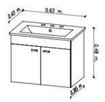 Imagen de Mueble AMUBE colgar Niza wengue con mesada AMUBE