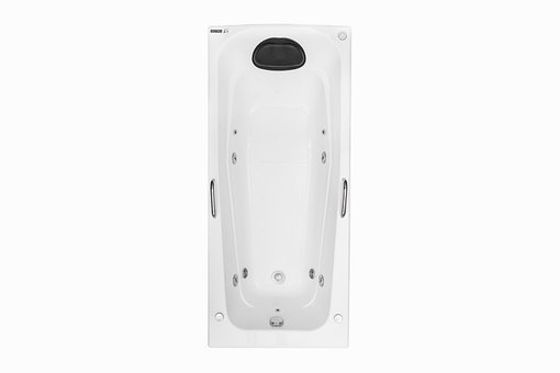 Imagen de Bañera hidromasaje 1.50x0.70x0.38 jets fibra de vidrio blanca Bella ASTRA