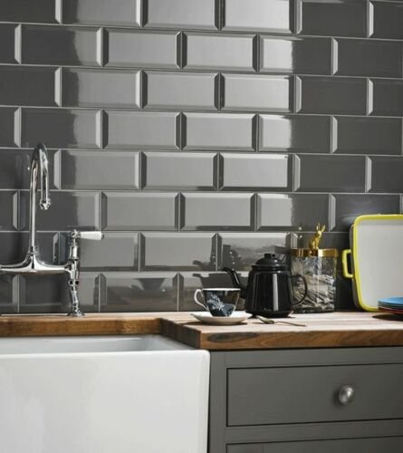 Imagen de Caja cerámica revestimiento gris cinza 10X20 (1,04m2/caja) CERAL