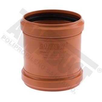 Imagen de MANGUITO 160 POLIPROPILENO DESAGUE NEGRO JE RIGID