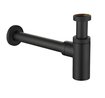 Imagen de Sifón botella/tubular acero negro Inoxmater 1 1/4 sin valvula BONOMINI