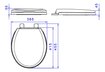 Imagen de TAPA INODORO PLASTICA SLOW CLOSE RAVENA DECA