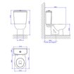 Imagen de Kit para NIÑOS inodoro + cisterna + tapa + conexiones Studio kids blanco DECA