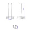 Imagen de Pedestal izy blanco DECA