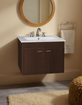 Imagen de Mueble AMUBE colgar Niza wengue con mesada AMUBE