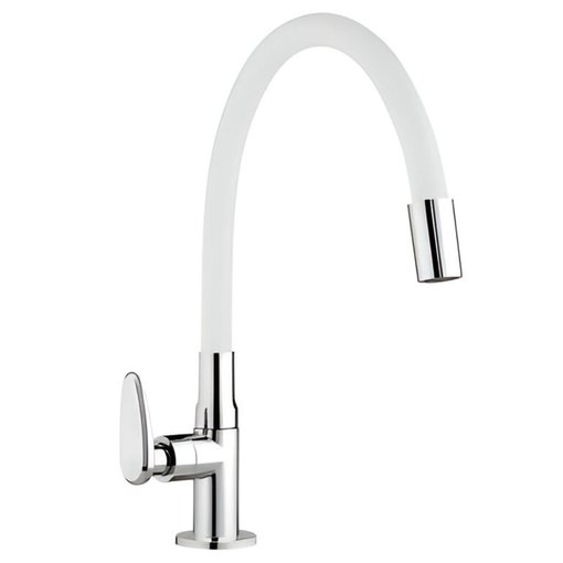 Imagen de Grifo unitario mesa ABS blanco Allure Mouve  VIQUA