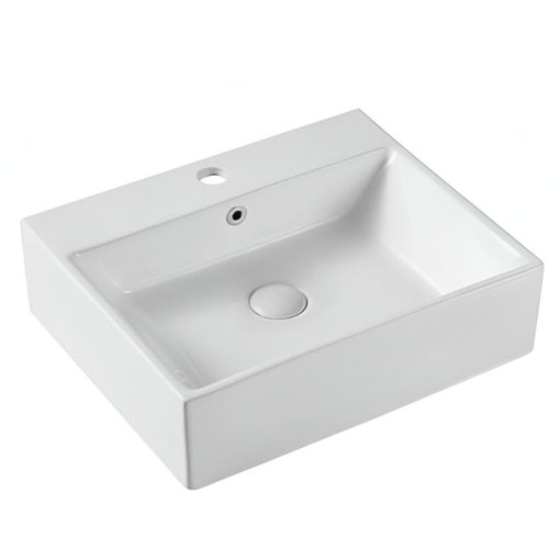 Imagen de Lavatorio apoyo rectangular 31x35x13 blanco DMC