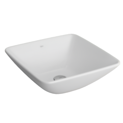 Imagen de Lavatorio apoyo cuadrado 40x40 L1037 blanco DECA