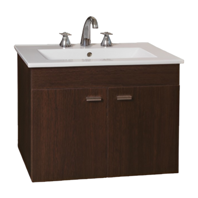 Imagen de Mueble AMUBE colgar Niza wengue con mesada AMUBE