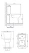 Imagen de Kit Flex inodoro + cisterna + tapa + conexiones blanco DECA