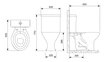 Imagen de Inodoro + Cisterna descarga simple blanco CELITE