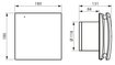 Imagen de Extractor decor 200 design 165M3-125mm vidrio/pared SOLER Y PALAU