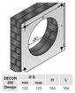 Imagen de Extractor decor 200 design 165M3-125mm vidrio/pared SOLER Y PALAU