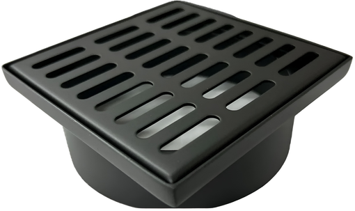 Imagen de REJILLA C/BASE 10X10 ACERO INOX NEGRA PINOP