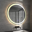 Imagen de ESPEJO REDONDO 60cm C/LUZ LED FRONTAL Y DESEMPAÑADOR DMC