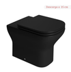 Imagen de Inodoro corto axis negro mate DECA