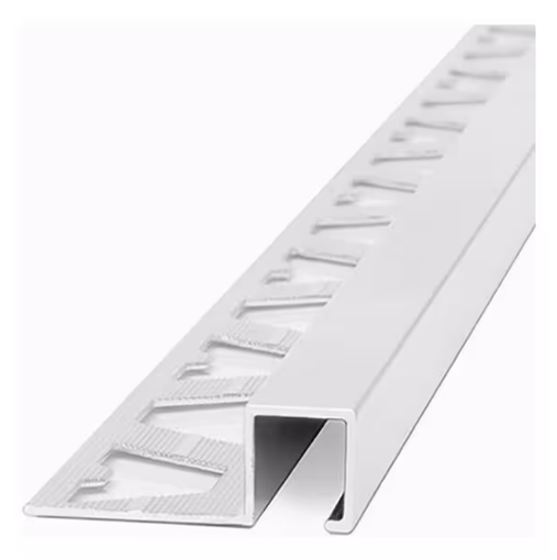 Imagen de GUARDACANTO QUADRA ALUMINIO 10x10mm x 2,5 CROMO MATE ATRIM