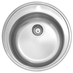 Imagen de Pileta redonda sobreponer 48 x 17 valv 4 1/2 para cocina TRAMONTINA
