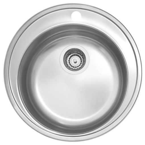 Imagen de Pileta redonda sobreponer 48 x 17 valv 4 1/2 para cocina TRAMONTINA