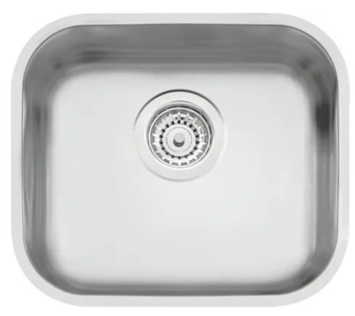 Imagen de Pileta simple satinada 40 x 34 x 17 valv 4 1/2 embutir TRAMONTINA