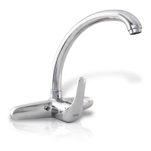 Imagen de GRIFO COCINA MESA C/LAVACOPAS VT-G3549 MONOC. CROMO PICO FLEX NEGRO DMC