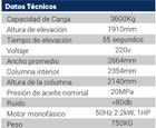 Imagen de Elevador 4 columnas 3600 Kg