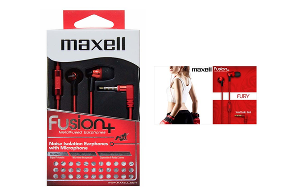 Imagen de AURICULAR C/VOLUMEN  FUS-9 MAXELL FUSION