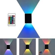 Imagen de APLIQUE DE PARED LUZ RGB 5W CON CONTROL REMOTO-QD-5W