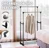 Imagen de PERCHERO COLGADOR DOBLE EXHIBIDOR DE ROPA METALICO -8006