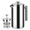 Imagen de CAFETERA PRENSA FRANCESA ACERO INOX 1L-GJG1000