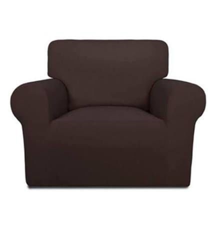 Imagen de FUNDA DE TELA ELASTIZADA PARA SILLÓN 1 PLAZA- FS001-MARRON