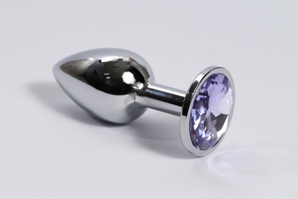 Imagen de Toys Plug Anal Metal Plateado con Gema 7 cm