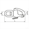 Imagen de Automático con giratorio para driza largo 125mm