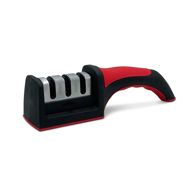 Imagen de AFILADOR Manual de Cuchillos Negro/Rojo 21.5x5x6cm H