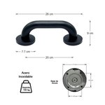 Imagen de AGARRADERA 20cm Bronce Negra