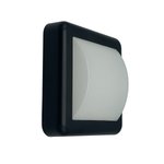 Imagen de APLIQUE Pared 4w Led Entero Cuadrado Frio Negro 14x14x5 cm