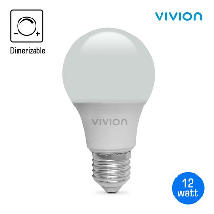 Imagen de LÁMPARA LED Bulbo 12w E27 Fría Dimerizable Vivion
